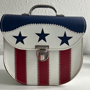 LEATHER Americana STYLE HANDBAG FROM "THE BAG BOY"